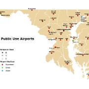 Maryland public use airports