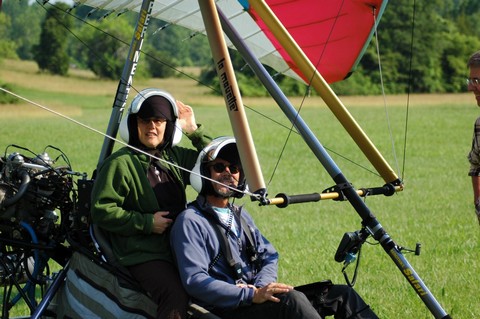 Two trikers heading out
