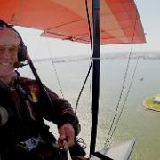 Tom Simmons at the Statue of Liberty